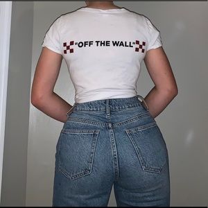 Vans checkered red off the wall t-shirt